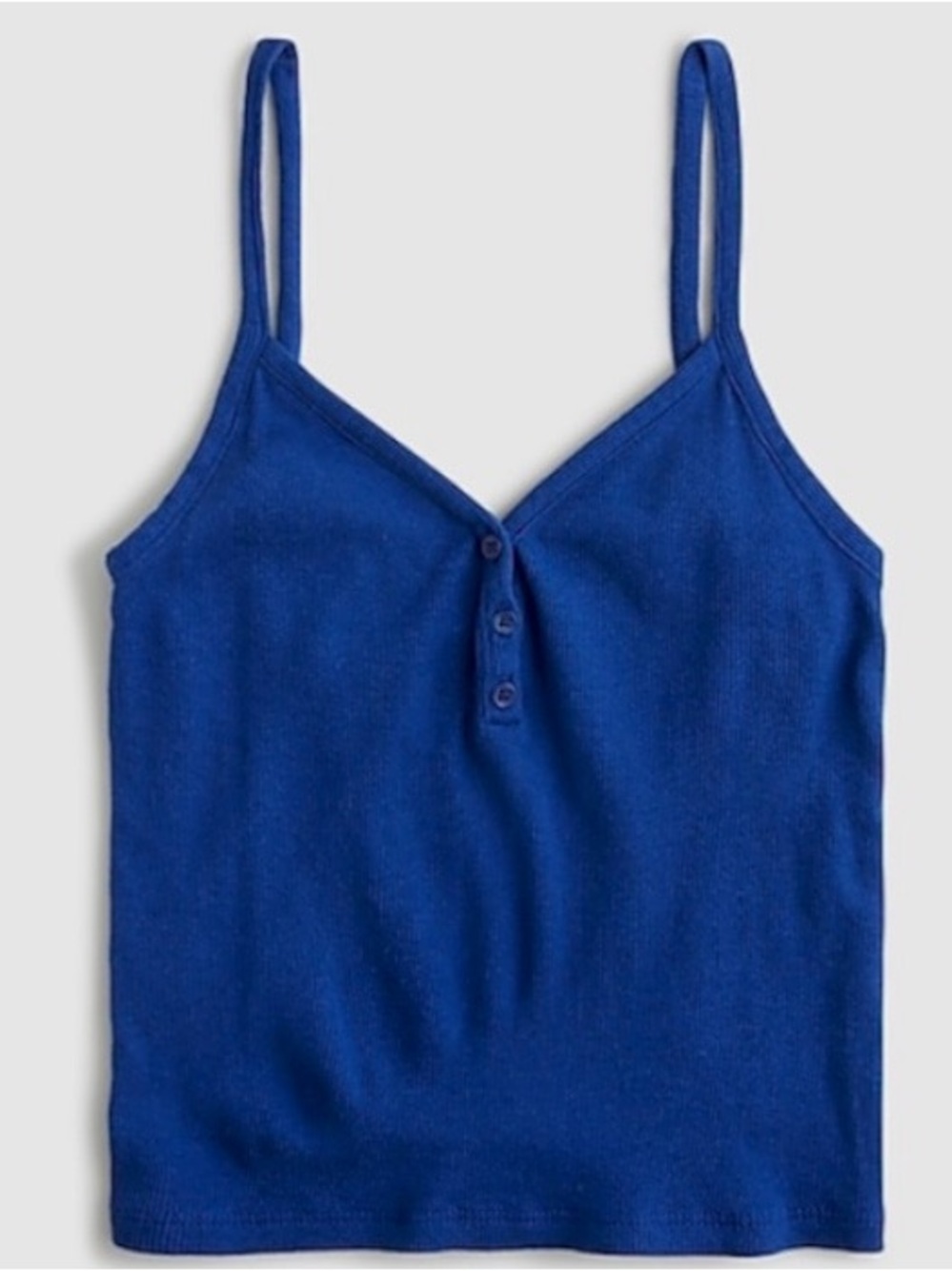 J. Crew Royal Blue Ribbed Knit Tank Size L